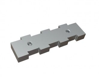 Contracuchilla 267x76x27, PremiumCut, para rotor escalonado, versión 40, versión X para Lindner Recyclingtech Lindner Vega 1650