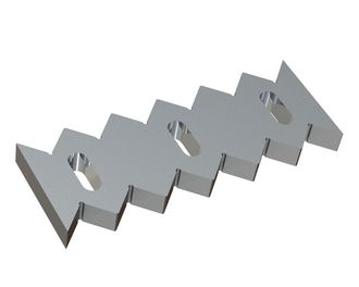 Contracuchilla 308x114x27, PremiumCut, versión 43, versión W9 para Lindner Recyclingtech Lindner Antares 1600
