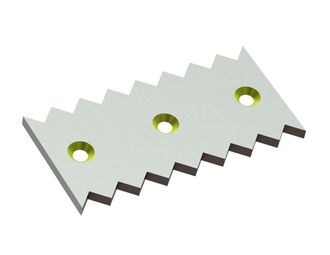 Contracuchilla 320x160x15 StandardCut, 3 taladros cónicos por ambos lados para Weima Maschinenbau GmbH 