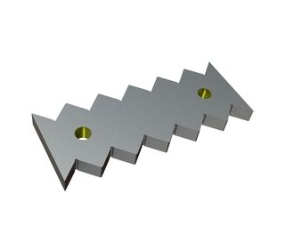 Contracuchilla 345x136x27, StandardCut, versión 43, versión W9 para Lindner Recyclingtech Lindner Power Komet 2800