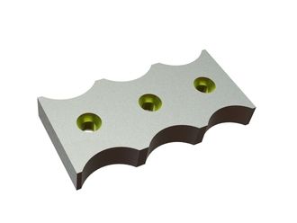 Contracuchilla 345x166x47, StandardCut, versión 126, versión W9 para Lindner Recyclingtech Lindner Meteor 2500