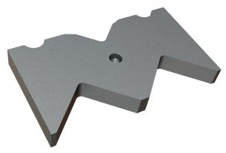 Contracuchilla 356x200x39 PremiumCut, versión 145, versión X para MeWa | Ehehalt | Andritz MeWa | THM Recycling Mewa Alpha Cutter
