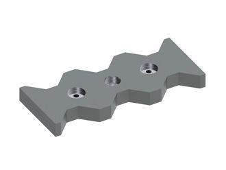 Contracuchilla 414x173x38 PremiumCut, 2xØ45/M16, Ø39,8/Ø18, versión B1 para Vecoplan 