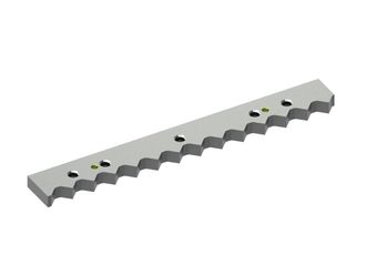 Contracuchilla 491x60x20, StandardCut, 13 muescas dentadas, 5x rosca M16, versión X para Untha 