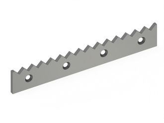 Contracuchilla 620x100x15, PremiumCut, 4 perforaciones avellanadas, versión X 