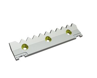 Contracuchilla ajustable izquierda 397x94x15/35 StandardCut, versión 40, versión X para Weima Maschinenbau GmbH 