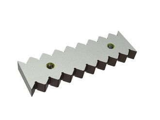 Contracuchilla central 261x77x27, StandardCut, versión 38, versión W9 para Lindner Recyclingtech 