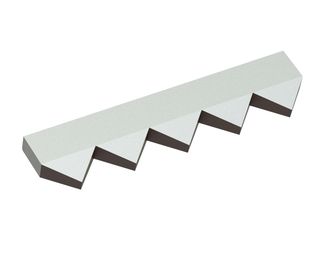 Contracuchilla central 430x98x28 Premium Line, versión 80, versión X para Vecoplan Vecoplan VNZ 210