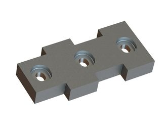 Contracuchilla centro 382x176x50, PremiumCut, 3 ranuras, versión X para ANDRITZ MeWa GmbH Andritz ADuro P / FRX 3000