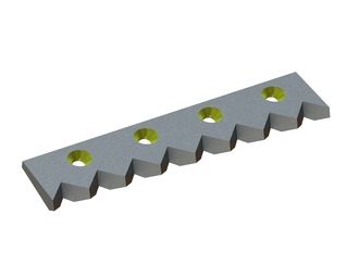 Contracuchilla centro-derecha 519x113x32 StandardCut, 4 taladros avellanados, versión B1 para Weima Maschinenbau GmbH 