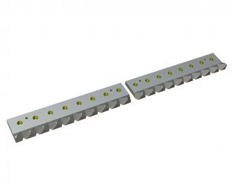 Contracuchilla de 2 piezas 1300x132x36 Eco Line, versión 60, versión X para Vecoplan Vecoplan VAZ 1300