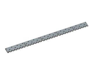 Contracuchilla de 5 piezas 2481x156,9x30 Premium Line, paso de dientes 82, 31 taladros avellanados para Vecoplan 