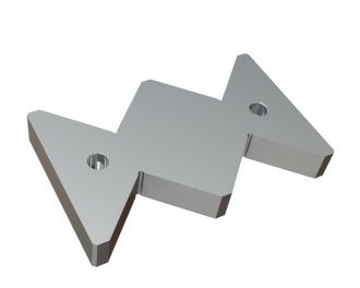Contracuchilla derecha 345x215x47, PremiumCut, versión 117, versión W8 para Lindner Recyclingtech Lindner Jupiter