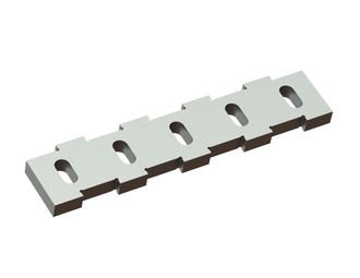 Contracuchilla para rotor escalonado, 493x106x27, PremiumCut, versión 61/59, versión X para Lindner Recyclingtech 