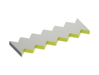 Contracuchilla / peine rascador, 500x156x27, StandardCut, versión 65, versión W9 para Lindner Recyclingtech 