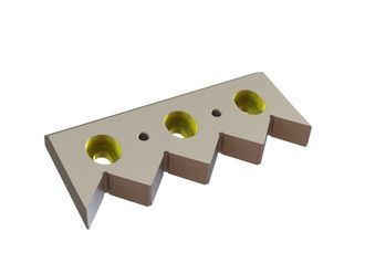 Contre-couteau 257x109x29/28 StandardCut, version 60, version X pour Vecoplan Vecoplan VAZ