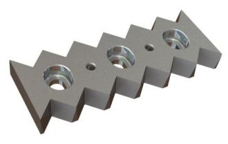 Contre-couteau 257x96x28 Premium Line, version 40, version Y pour Vecoplan Vecoplan VAZ 1600