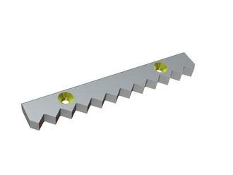 Contre-couteau 336x50x20 StandardCut, version 2x38, version X pour Wagner Shredder 