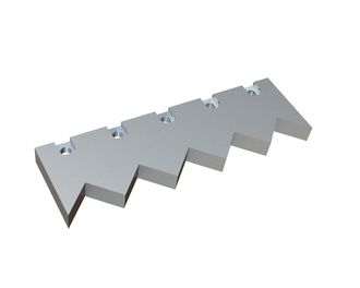 Contre-couteau 390x120x30 Premium Line version 60, version B1 pour Bano Recycling s.r.l. 