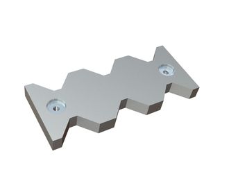Contre-couteau 412x175x38 PremiumCut, version 110, version X pour Vecoplan Vecoplan VEZ