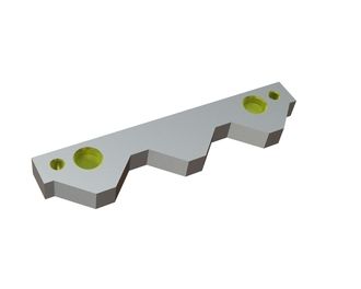 Contre-couteau central 351x75x29 StandardCut, version 110, version X pour Vecoplan Vecoplan VVZ
