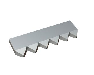 Contre-couteau central 388x118x25 Premium Line, version 60, version X pour Vecoplan 
