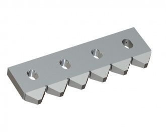 Contre-couteau central 389x123x28 PremiumCut, version 60, version X pour Vecoplan 