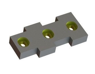 Contre-couteau centre 382x176x50, Eco Line, 3 lumières, version X pour Andritz ADuro P / FRX 3000