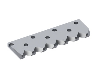Contre-couteau droit 545x176x30 Premium Line, version 80, version X pour Vecoplan 