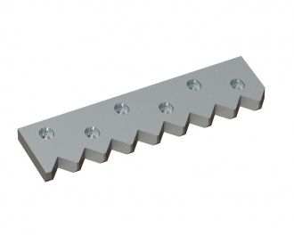 Contre-couteau droit 552x136x28 Premium Line, version 60, version X pour Vecoplan 