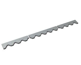 Contre-couteau en 3 parties 1991x134x25, version 140/80, renforcé pour Vecoplan Vecoplan VAZ