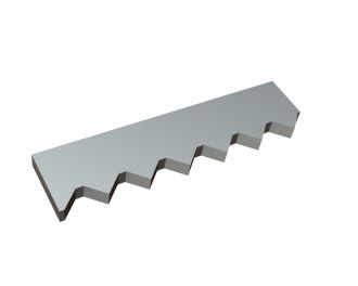 Contre-couteau extérieur 429x107x25 Premium Line, version 60, version X pour Vecoplan Vecoplan VAZ 2500