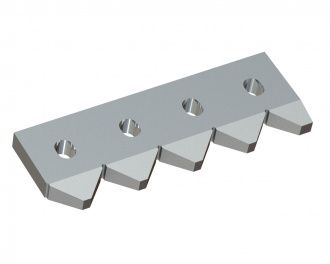 Contre-couteau gauche 381x130x28 PremiumCut, version 80, version X pour Vecoplan Vecoplan VAZ 2000