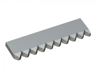 Contre-couteau gauche 414x105x25 PremiumCut, version 40, version X pour Vecoplan 