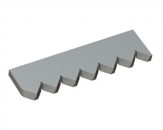 Contre-couteau gauche 430x116x25 PremiumCut, version 60, version X pour Vecoplan 