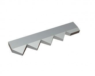 Contre-couteau gauche 440x98x28 Premium Line, version 80, version X pour Vecoplan Vecoplan VNZ