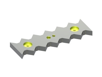 Contre-lame 413x127x28 Eco Line version 60 , X-version pour Vecoplan Vecoplan VEZ