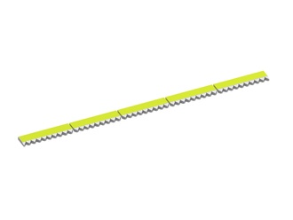 Contre-lame kit de 5 1993x105x25 Eco Line version 40, X-version pour Vecoplan Vecoplan VAZ 160/200