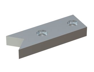 Controcoltello 175x59.5x25, Premium Line, 2 fori svasati su entrambi i lati per Herbold Meckesheim GmbH 