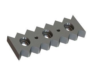 Controcoltello 257x90x28 Premium Line, versione 40, versione X per Vecoplan 
