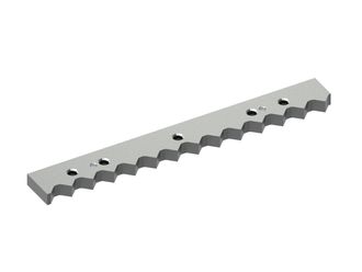 Controcoltello 491x60x20, Premium Line, 13 intagli dentati, 5x filettatura M16, versione X per Untha 