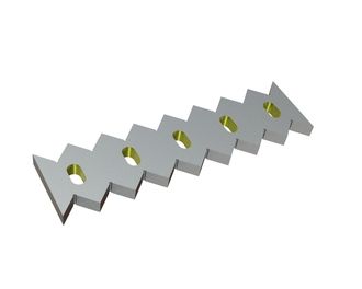 Controcoltello, 500x136x27, Eco Line, versione 65, versione W9 per Lindner Recyclingtech Lindner Micromat