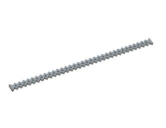 Controcoltello 7 pezzi 2917x128x45 Premium Line, versione 80, versione X per Weima Maschinenbau GmbH 