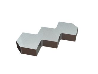Controcoltello centrale 418x200x50, Premium Line, versione 110, Creusabro per Untha Untha XR