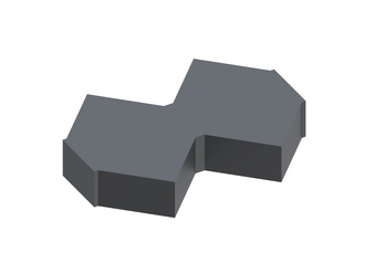 Controcoltello centrale destro 278×200×50 Premium Line, versione 110 per Untha 