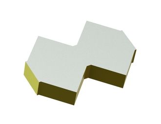 Controcoltello centrale destro 278x200x50 Eco Line, versione 110, versione W9 per Untha 