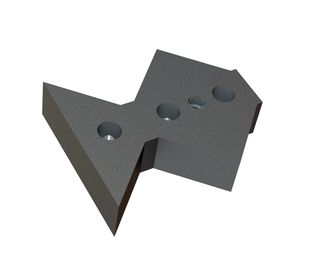 Controcoltello esterno 245x210x60, versione 130, versione C, Creusabro per Untha Untha XR 2000