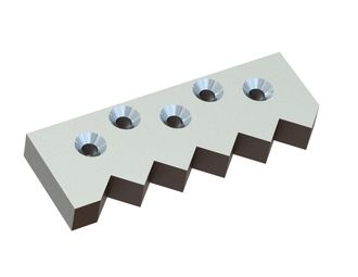 Controcoltello esterno 395x140x45 Premium Line, versione 60, versione W per Weima Maschinenbau GmbH 