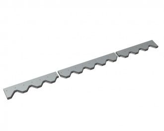 Controcoltello in 3 parti 1991x137x25, versione 140, rinforzato per Vecoplan 