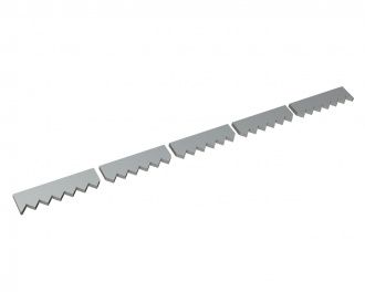 Controcoltello in 5 pezzi 1993x115x25 Premium Line, versione 60, versione B2 per Vecoplan Vecoplan VAZ